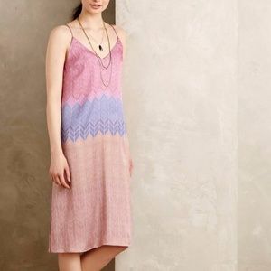 Anthropologie Chevron Sands Slip Dress LG XL  NWT